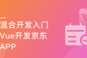 混合开发入门 Vue结合Android/iOS开发仿京东项目App