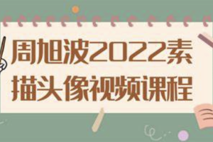 周旭波2022素描头像视频课程