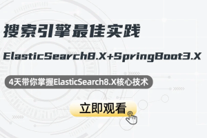 搜索引擎ElasticSearch8.X+SpringBoot3.X最佳实践elk/es